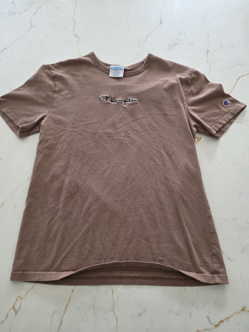 Champion Desert Tee Small Pre Owned VG Deset Tan Color - Picture 5 of 6